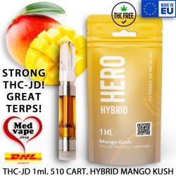 THC-JD MANGO KUSH 1ML 510 CCELL CARTRIDGE - EL GRINGO MEDVAPE WEED THC